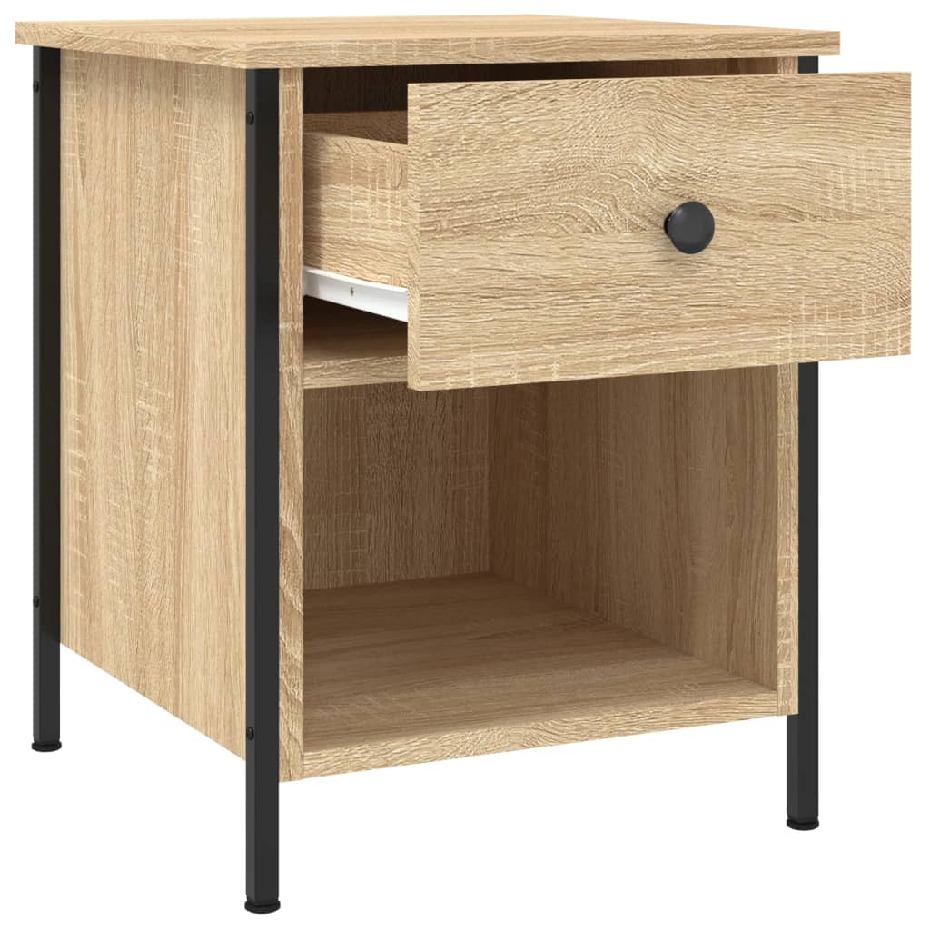 Nachtkastjes 2 st 40x42x50 cm bewerkt hout sonoma eikenkleurig Nachtkastjes | Creëer jouw Trendy Thuis | Gratis bezorgd & Retour | Trendy.nl