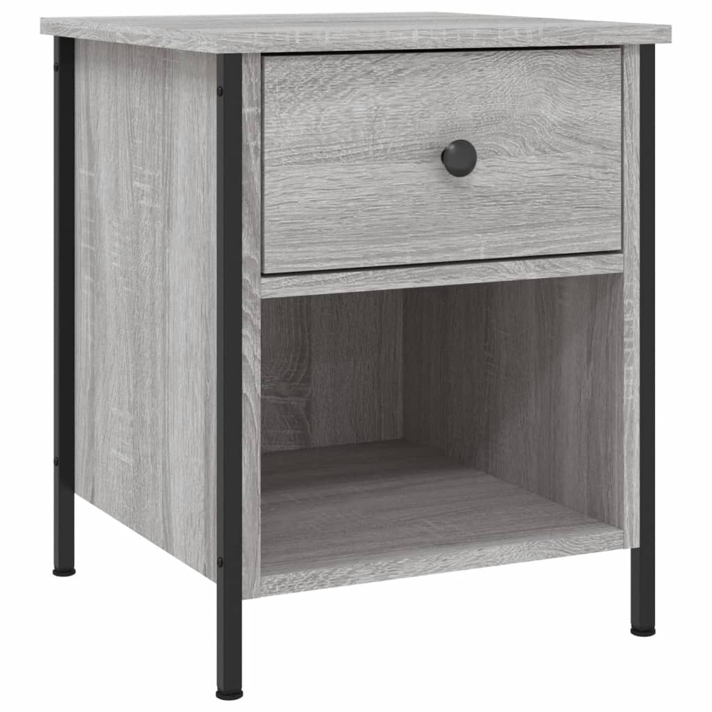 Nachtkastjes 2 st 40x42x50 cm bewerkt hout grijs sonoma eiken Nachtkastjes | Creëer jouw Trendy Thuis | Gratis bezorgd & Retour | Trendy.nl