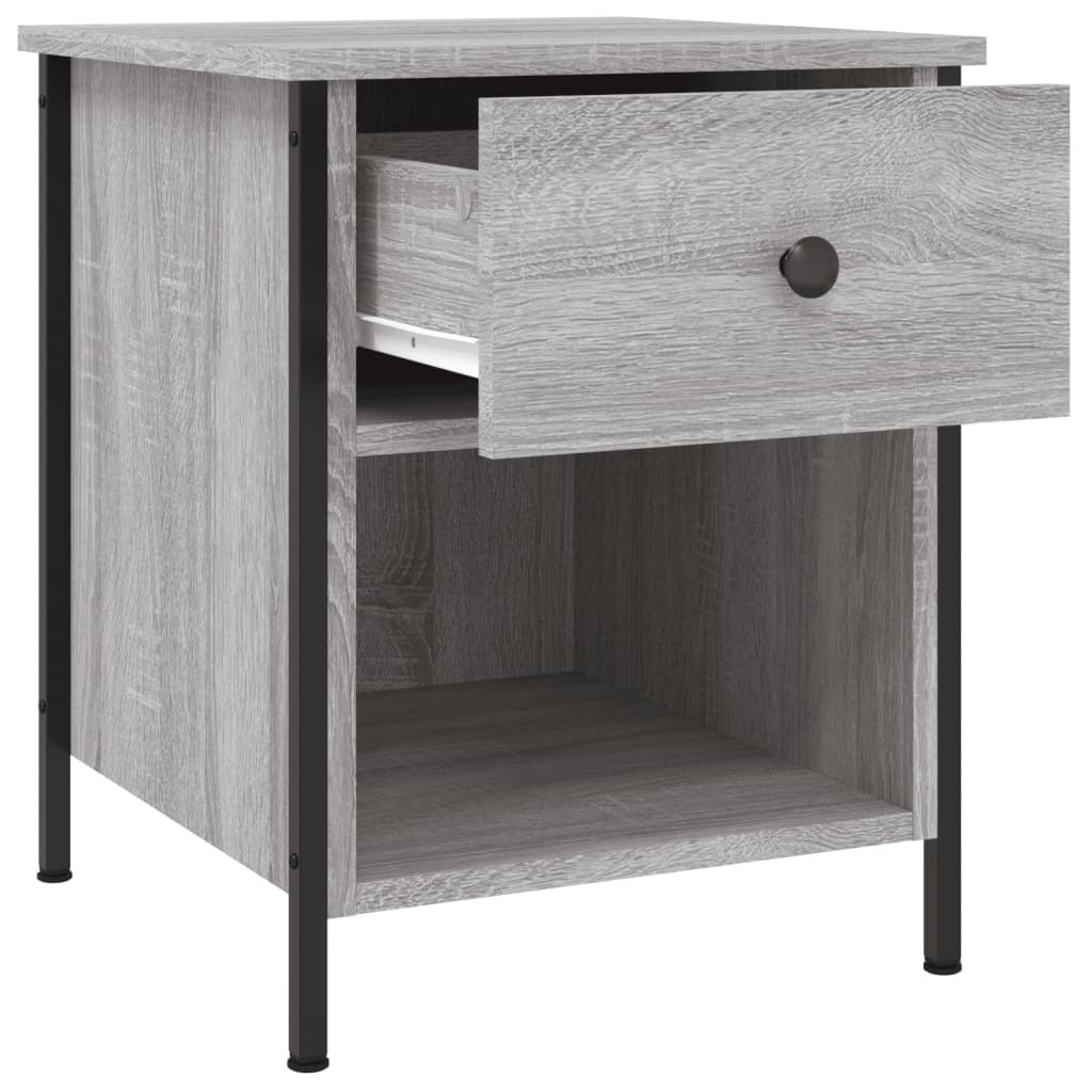 Nachtkastjes 2 st 40x42x50 cm bewerkt hout grijs sonoma eiken Nachtkastjes | Creëer jouw Trendy Thuis | Gratis bezorgd & Retour | Trendy.nl