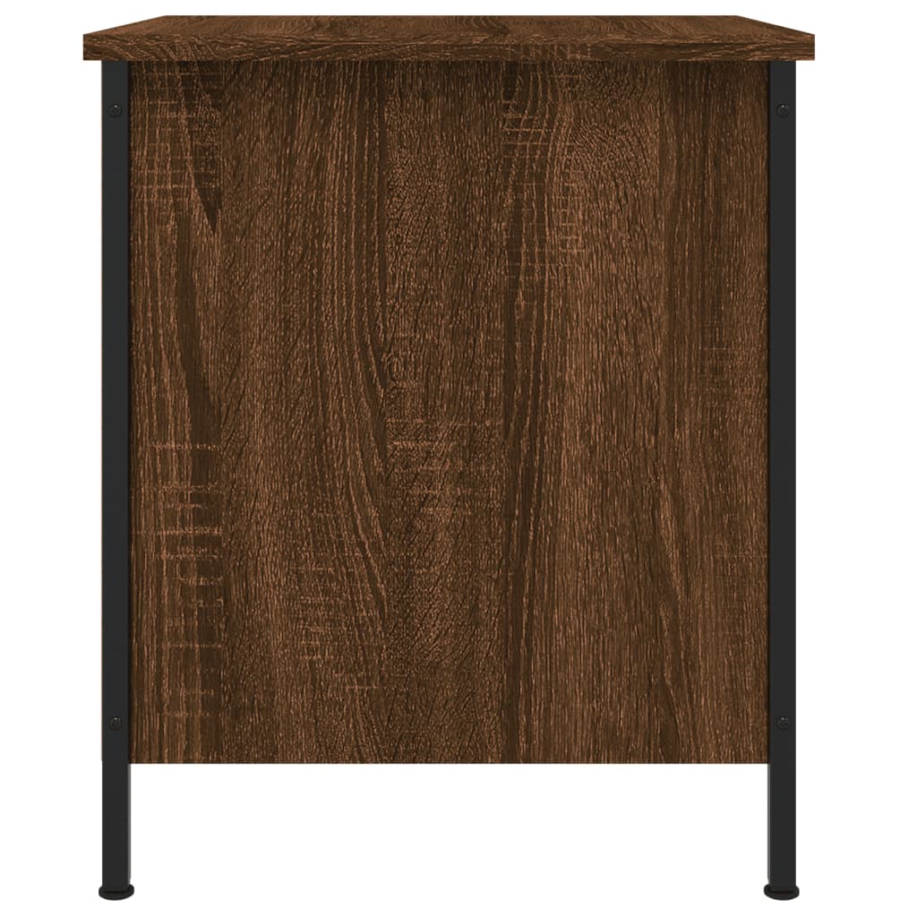 Nachtkastje 40x42x50 cm bewerkt hout bruin eikenkleur Nachtkastjes | Creëer jouw Trendy Thuis | Gratis bezorgd & Retour | Trendy.nl