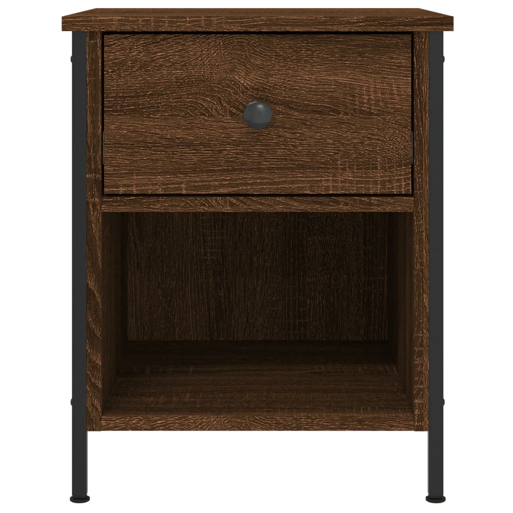 Nachtkastjes 2 st 40x42x50 cm bewerkt hout bruin eikenkleur Nachtkastjes | Creëer jouw Trendy Thuis | Gratis bezorgd & Retour | Trendy.nl