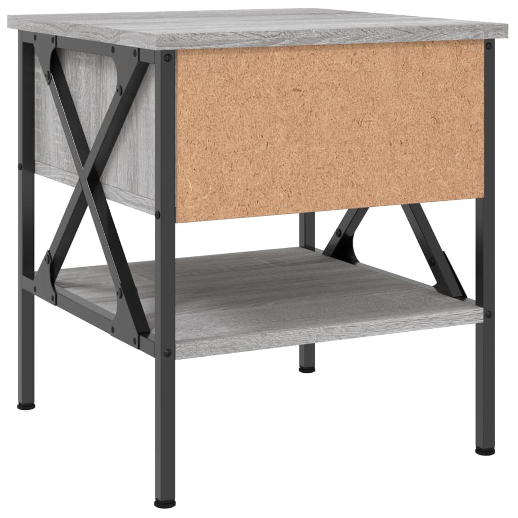 Nachtkastjes 2 st 40x42x45 cm bewerkt hout grijs sonoma eiken Nachtkastjes | Creëer jouw Trendy Thuis | Gratis bezorgd & Retour | Trendy.nl