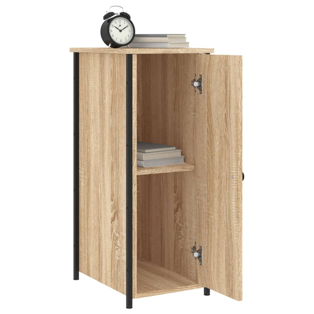 Nachtkastje 32x42x80 cm bewerkt hout sonoma eikenkleurig Nachtkastjes | Creëer jouw Trendy Thuis | Gratis bezorgd & Retour | Trendy.nl