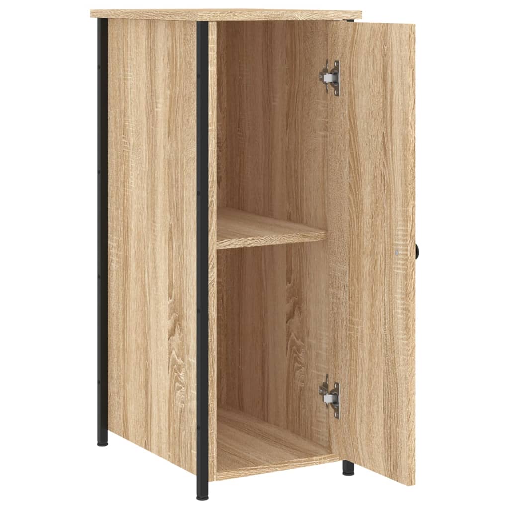 Nachtkastje 32x42x80 cm bewerkt hout sonoma eikenkleurig Nachtkastjes | Creëer jouw Trendy Thuis | Gratis bezorgd & Retour | Trendy.nl