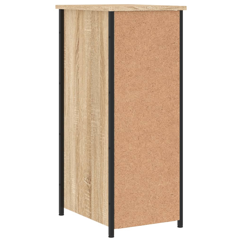 Nachtkastje 32x42x80 cm bewerkt hout sonoma eikenkleurig Nachtkastjes | Creëer jouw Trendy Thuis | Gratis bezorgd & Retour | Trendy.nl