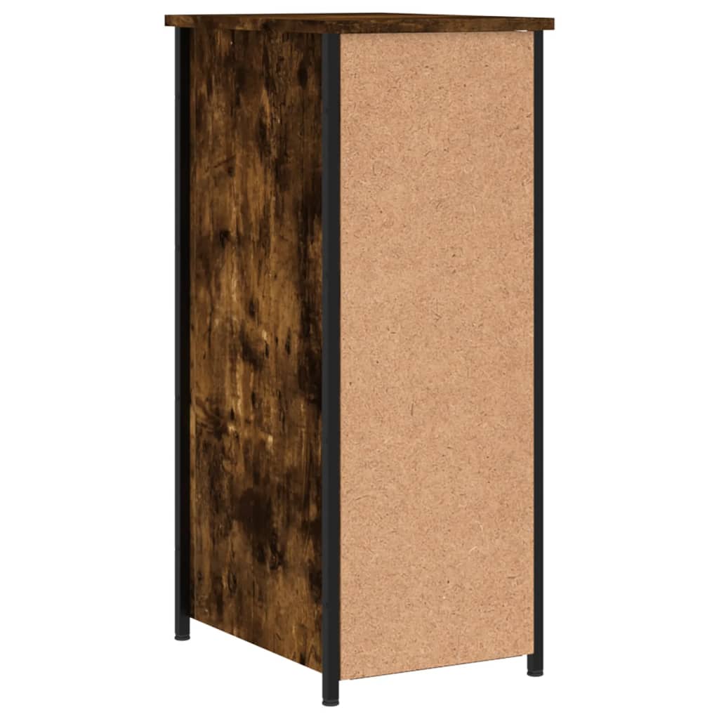 Nachtkastje 32x42x80 cm bewerkt hout gerookt eikenkleurig Nachtkastjes | Creëer jouw Trendy Thuis | Gratis bezorgd & Retour | Trendy.nl