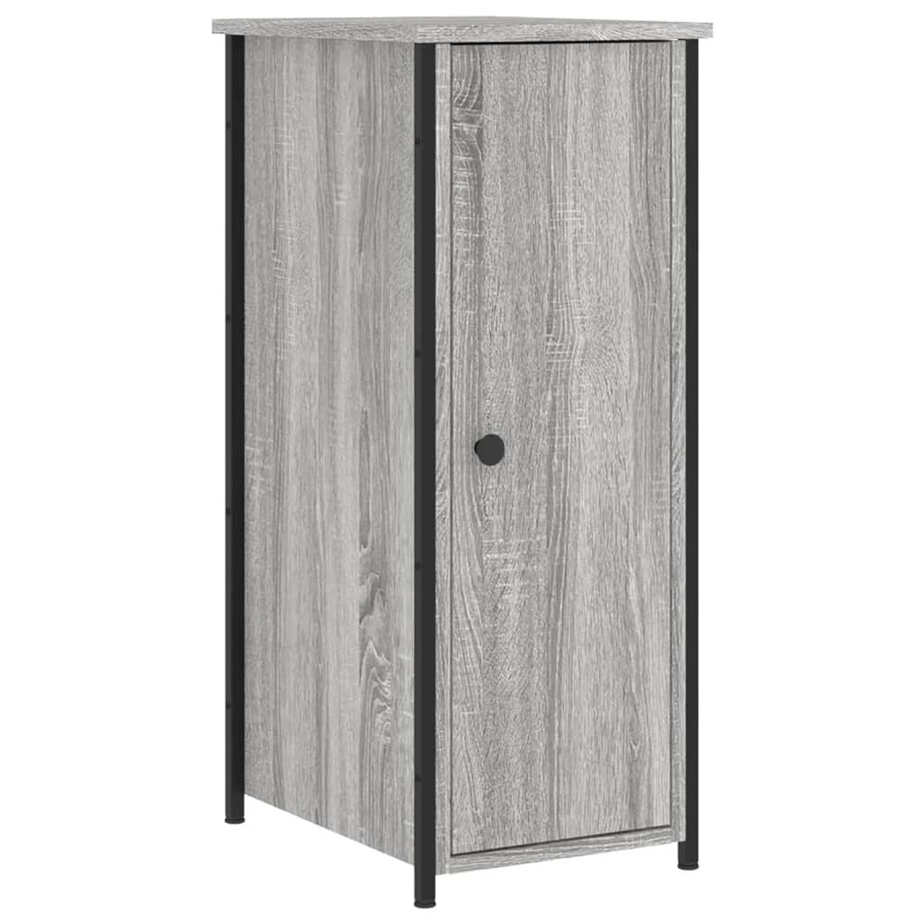 Nachtkastje 32x42x80 cm bewerkt hout grijs sonoma eikenkleurig Nachtkastjes | Creëer jouw Trendy Thuis | Gratis bezorgd & Retour | Trendy.nl