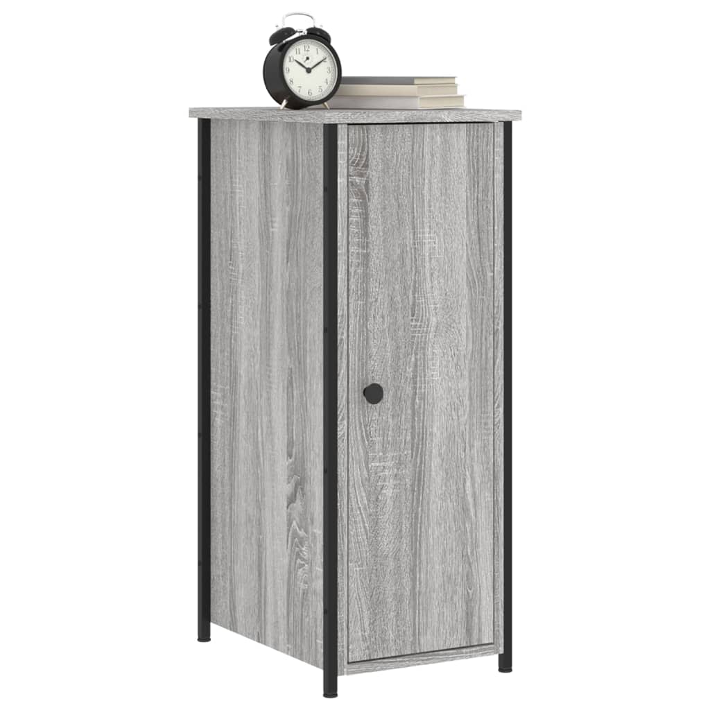 Nachtkastje 32x42x80 cm bewerkt hout grijs sonoma eikenkleurig Nachtkastjes | Creëer jouw Trendy Thuis | Gratis bezorgd & Retour | Trendy.nl