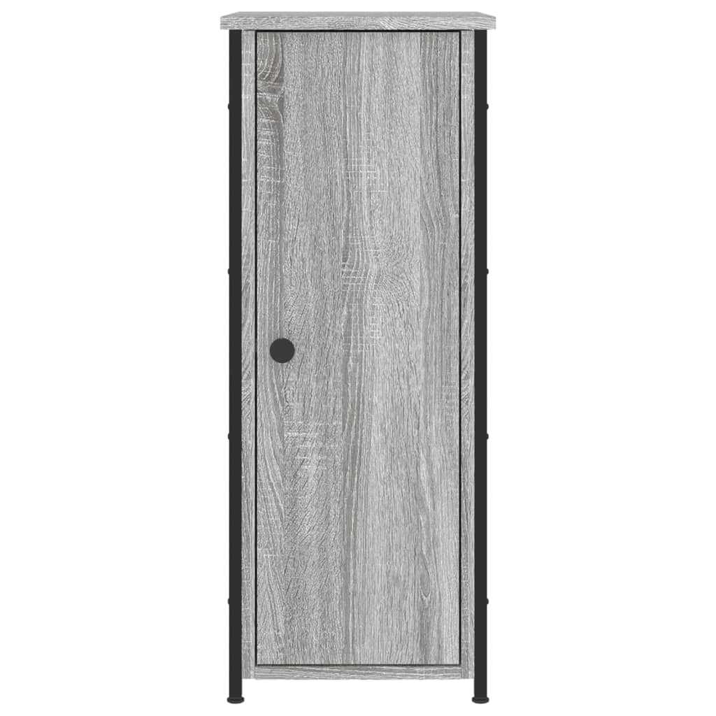 Nachtkastje 32x42x80 cm bewerkt hout grijs sonoma eikenkleurig Nachtkastjes | Creëer jouw Trendy Thuis | Gratis bezorgd & Retour | Trendy.nl