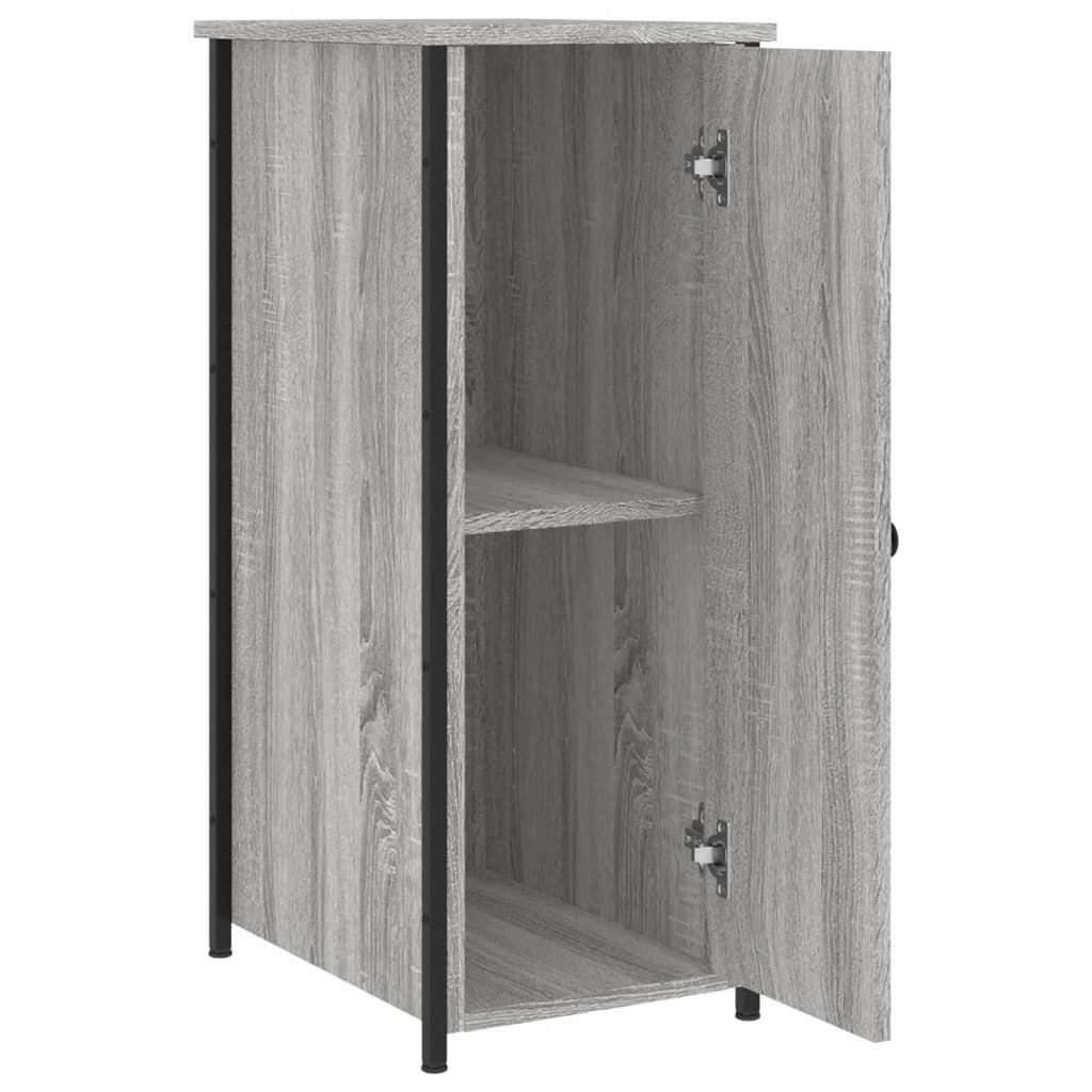 Nachtkastje 32x42x80 cm bewerkt hout grijs sonoma eikenkleurig Nachtkastjes | Creëer jouw Trendy Thuis | Gratis bezorgd & Retour | Trendy.nl