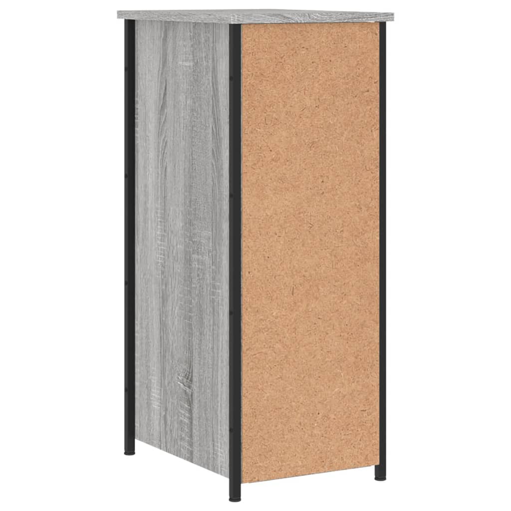 Nachtkastje 32x42x80 cm bewerkt hout grijs sonoma eikenkleurig Nachtkastjes | Creëer jouw Trendy Thuis | Gratis bezorgd & Retour | Trendy.nl