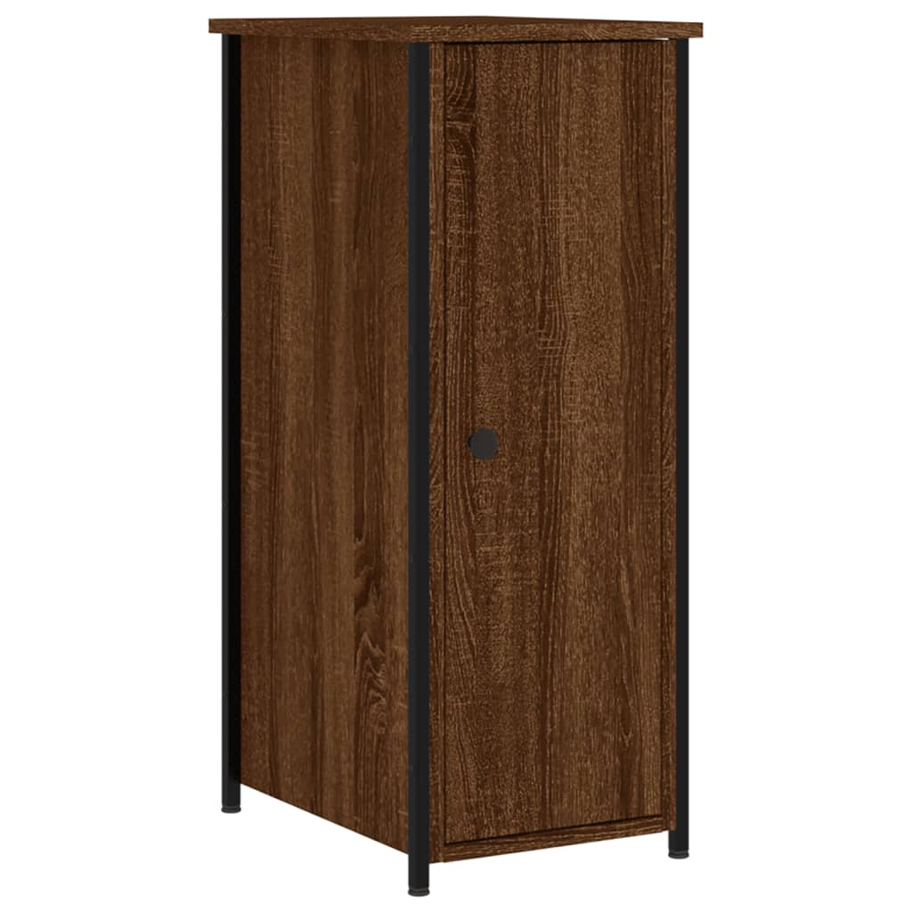 Nachtkastje 32x42x80 cm bewerkt hout bruin eikenkleur Nachtkastjes | Creëer jouw Trendy Thuis | Gratis bezorgd & Retour | Trendy.nl