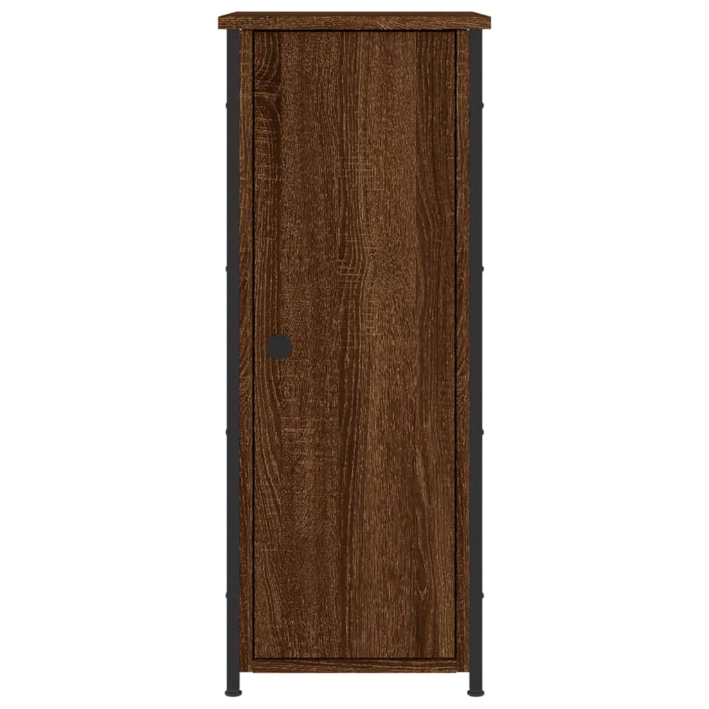 Nachtkastje 32x42x80 cm bewerkt hout bruin eikenkleur Nachtkastjes | Creëer jouw Trendy Thuis | Gratis bezorgd & Retour | Trendy.nl