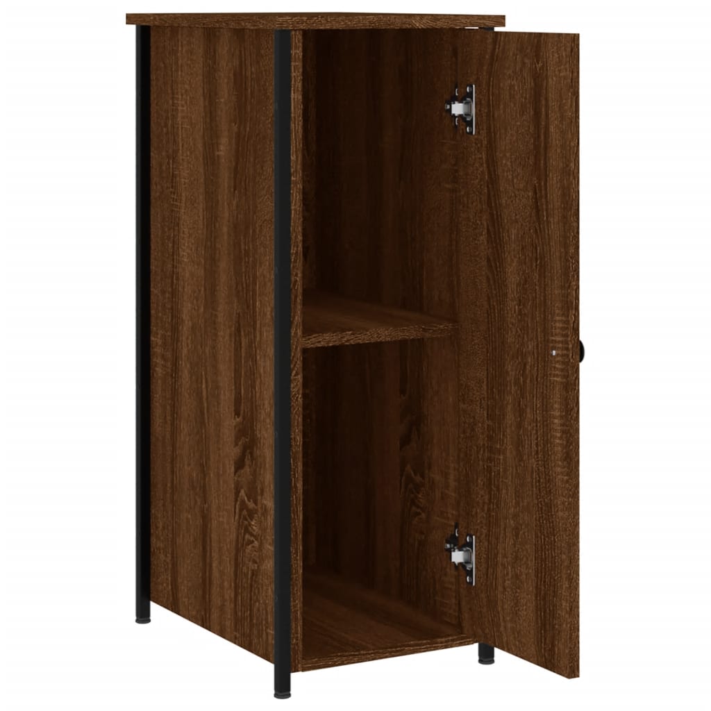 Nachtkastje 32x42x80 cm bewerkt hout bruin eikenkleur Nachtkastjes | Creëer jouw Trendy Thuis | Gratis bezorgd & Retour | Trendy.nl