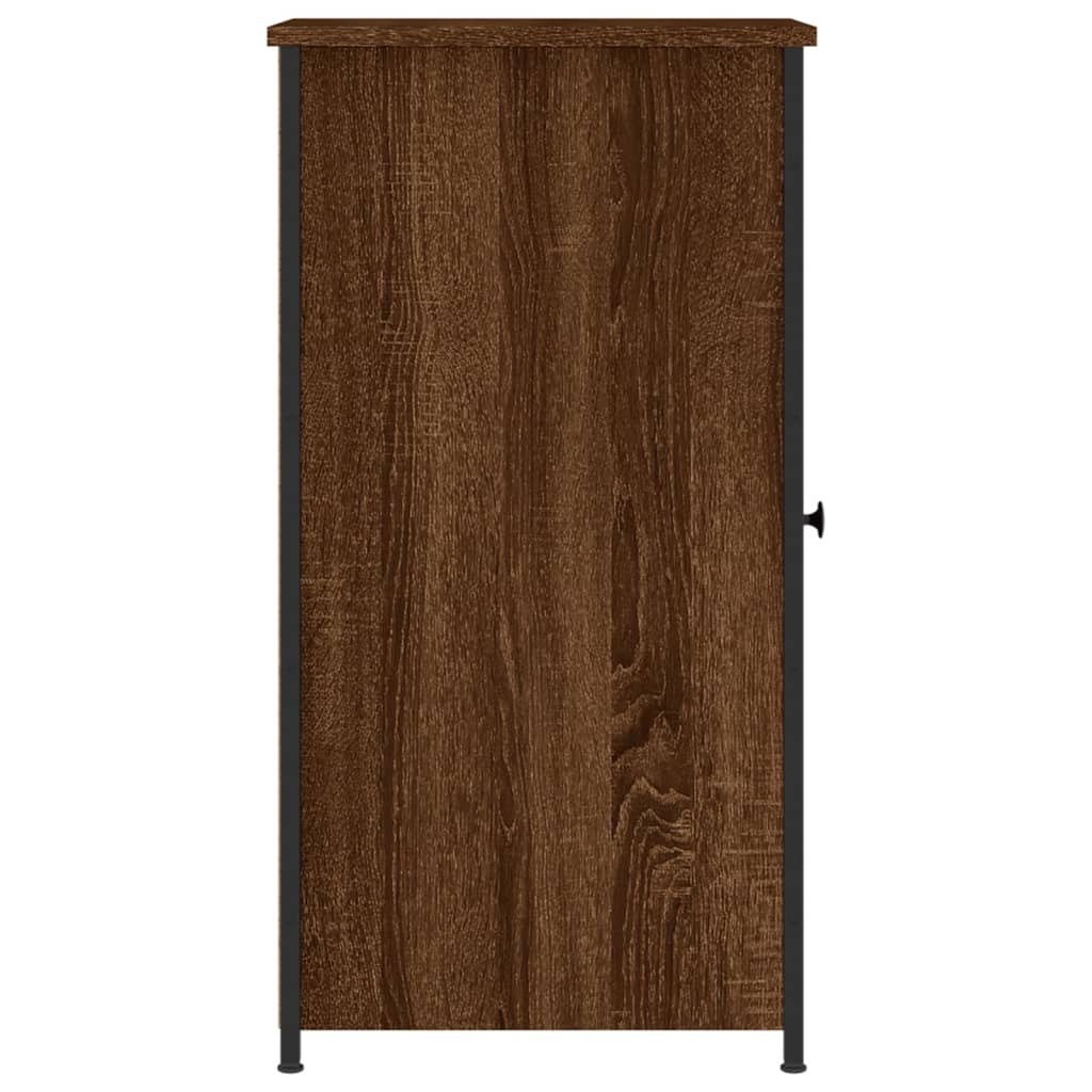 Nachtkastje 32x42x80 cm bewerkt hout bruin eikenkleur Nachtkastjes | Creëer jouw Trendy Thuis | Gratis bezorgd & Retour | Trendy.nl