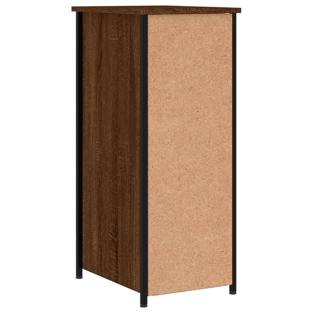 Nachtkastje 32x42x80 cm bewerkt hout bruin eikenkleur Nachtkastjes | Creëer jouw Trendy Thuis | Gratis bezorgd & Retour | Trendy.nl