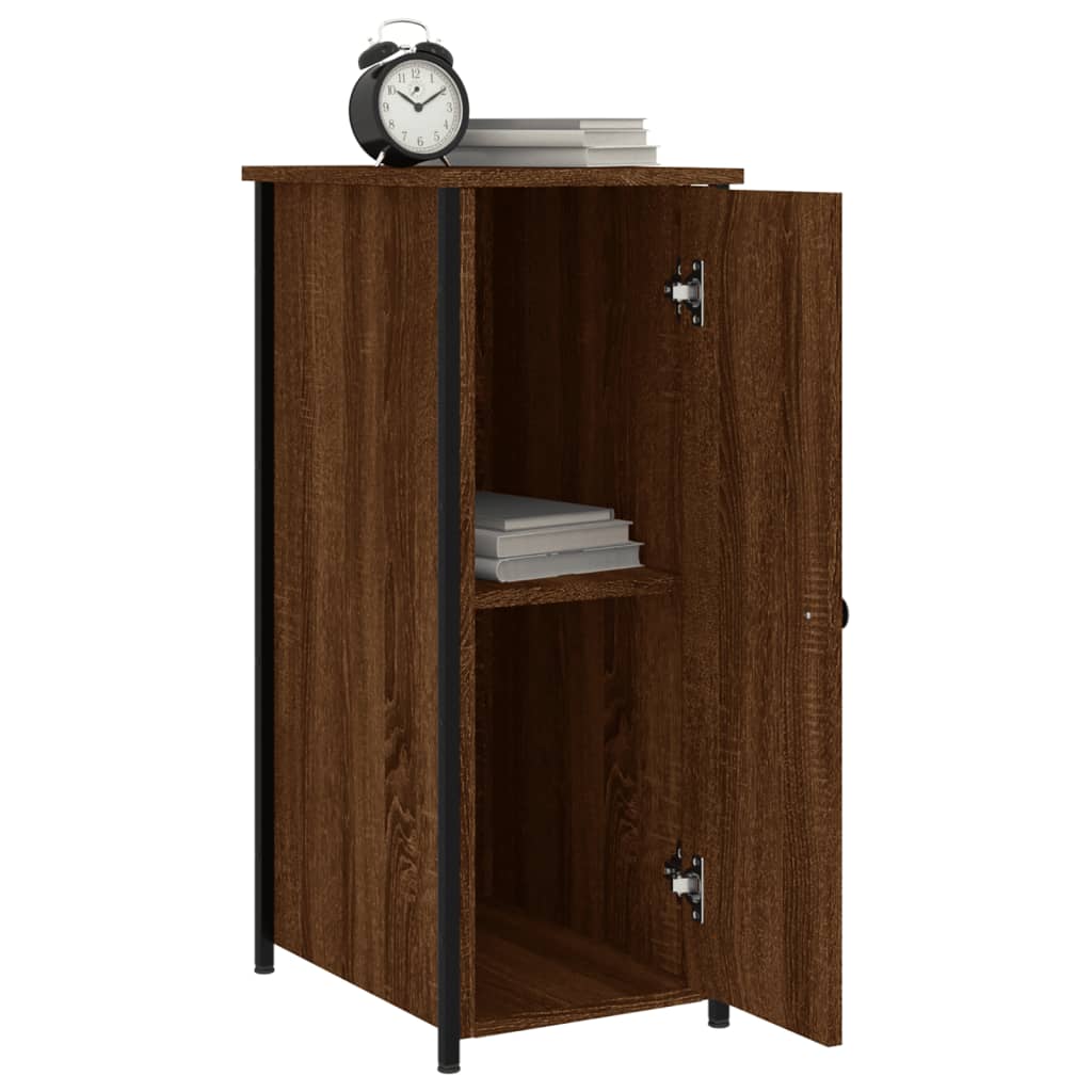 Nachtkastjes 2 st 32x42x80 cm bewerkt hout bruin eikenkleur Nachtkastjes | Creëer jouw Trendy Thuis | Gratis bezorgd & Retour | Trendy.nl