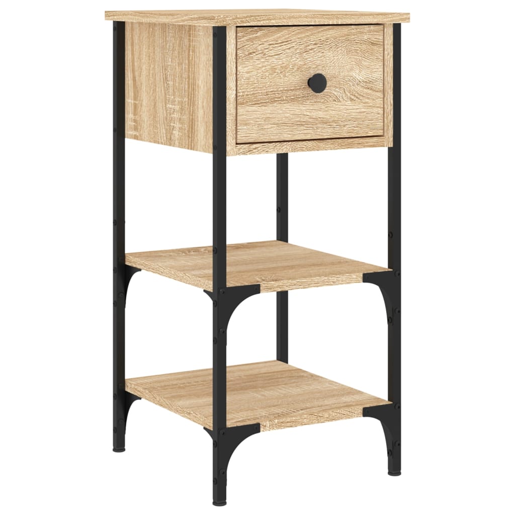 Nachtkastjes 2 st 34x36x70 cm bewerkt hout sonoma eikenkleurig Nachtkastjes | Creëer jouw Trendy Thuis | Gratis bezorgd & Retour | Trendy.nl