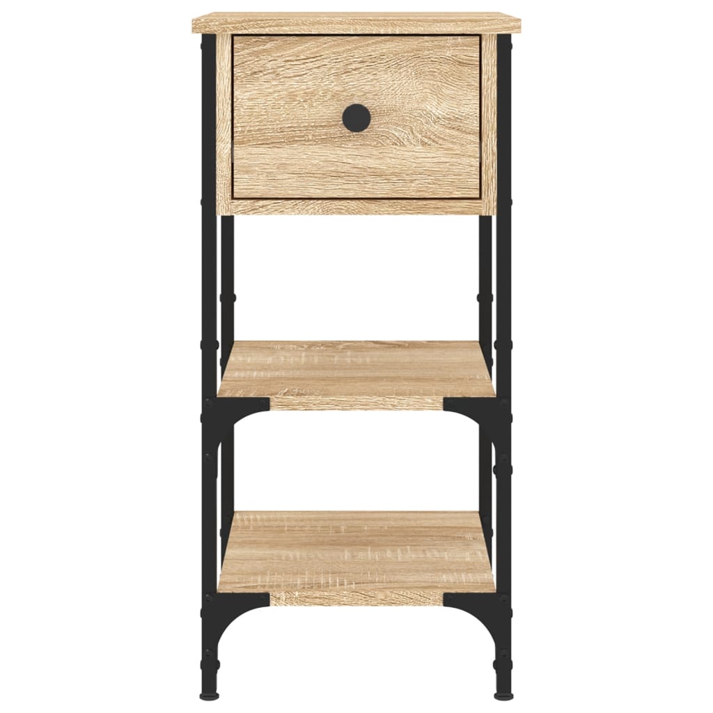 Nachtkastjes 2 st 34x36x70 cm bewerkt hout sonoma eikenkleurig Nachtkastjes | Creëer jouw Trendy Thuis | Gratis bezorgd & Retour | Trendy.nl