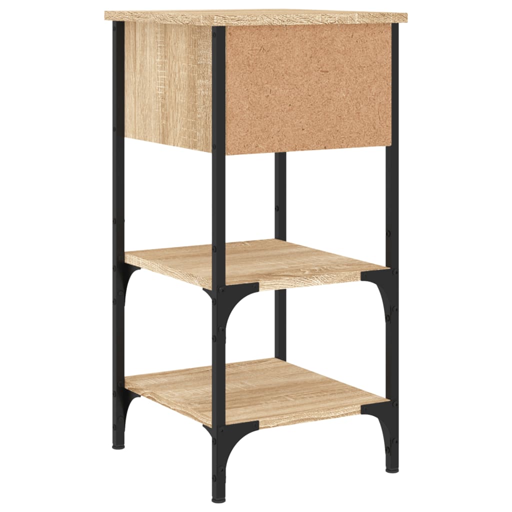 Nachtkastjes 2 st 34x36x70 cm bewerkt hout sonoma eikenkleurig Nachtkastjes | Creëer jouw Trendy Thuis | Gratis bezorgd & Retour | Trendy.nl