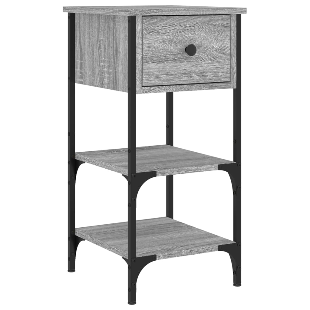 Nachtkastjes 2 st 34x36x70 cm bewerkt hout grijs sonoma eiken Nachtkastjes | Creëer jouw Trendy Thuis | Gratis bezorgd & Retour | Trendy.nl