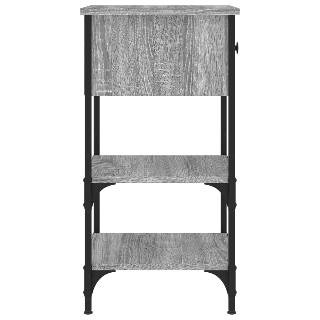 Nachtkastjes 2 st 34x36x70 cm bewerkt hout grijs sonoma eiken Nachtkastjes | Creëer jouw Trendy Thuis | Gratis bezorgd & Retour | Trendy.nl