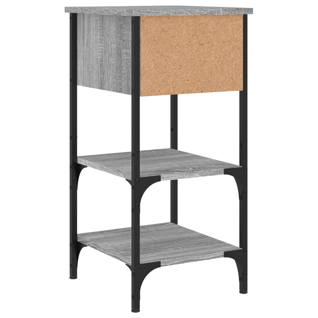 Nachtkastjes 2 st 34x36x70 cm bewerkt hout grijs sonoma eiken Nachtkastjes | Creëer jouw Trendy Thuis | Gratis bezorgd & Retour | Trendy.nl