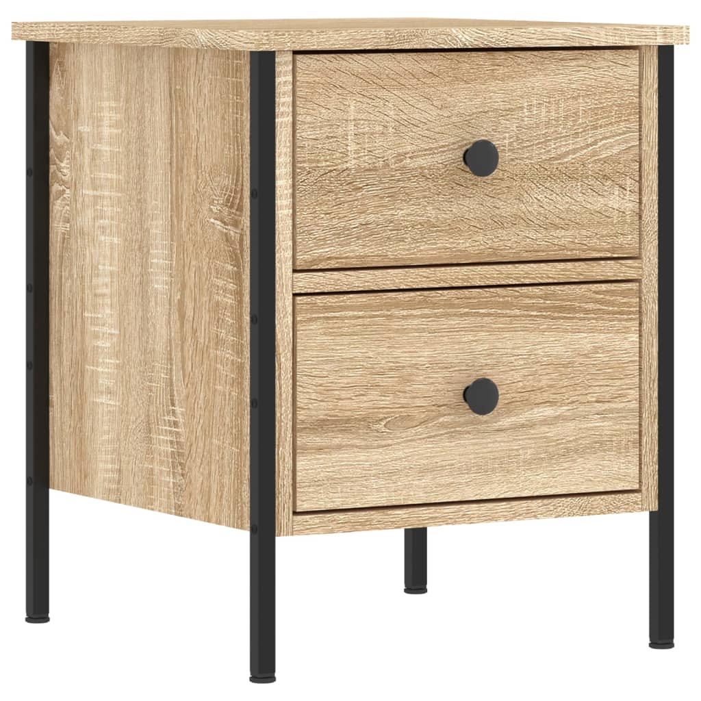 Nachtkastjes 2 st 40x42x50 cm bewerkt hout sonoma eikenkleurig Nachtkastjes | Creëer jouw Trendy Thuis | Gratis bezorgd & Retour | Trendy.nl