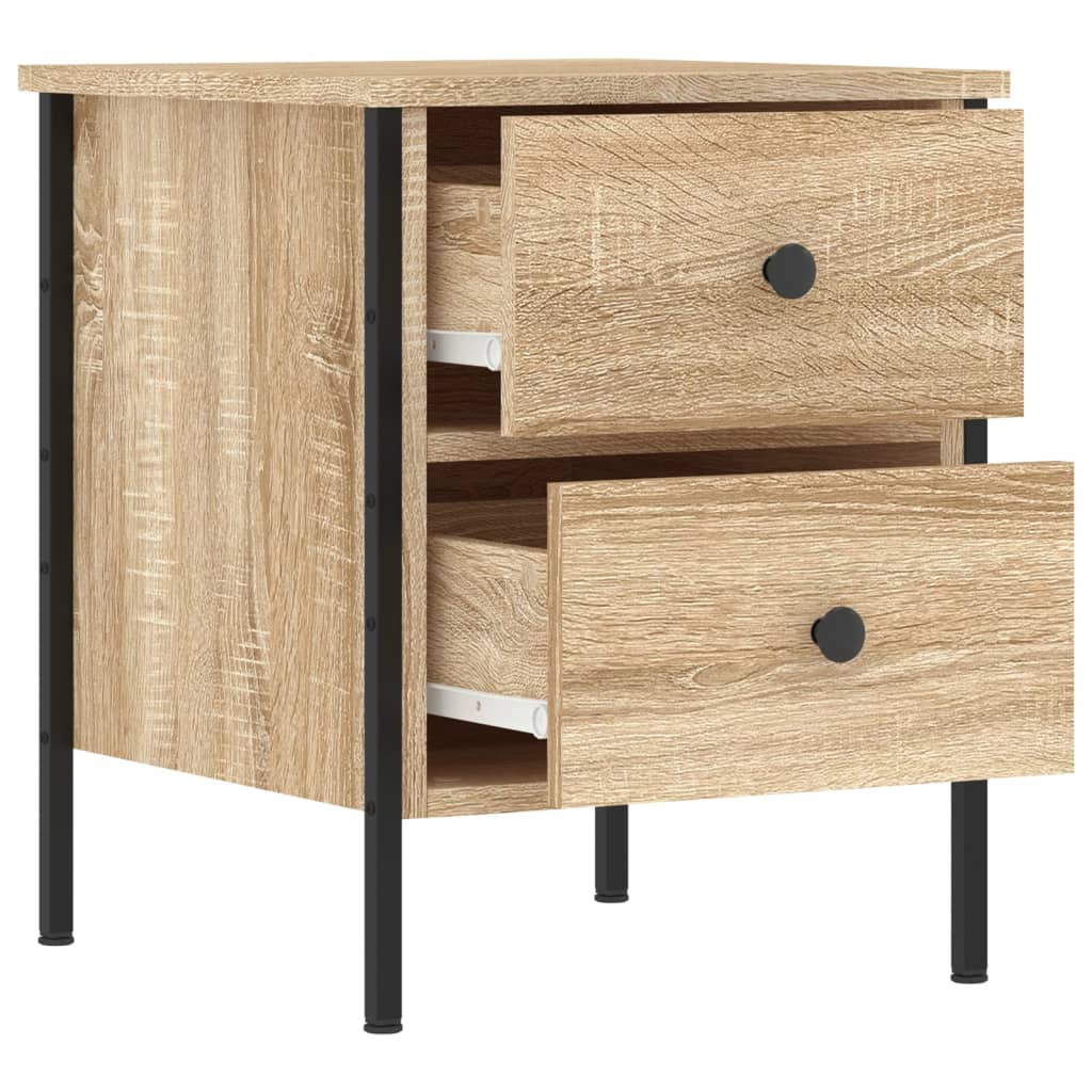 Nachtkastjes 2 st 40x42x50 cm bewerkt hout sonoma eikenkleurig Nachtkastjes | Creëer jouw Trendy Thuis | Gratis bezorgd & Retour | Trendy.nl