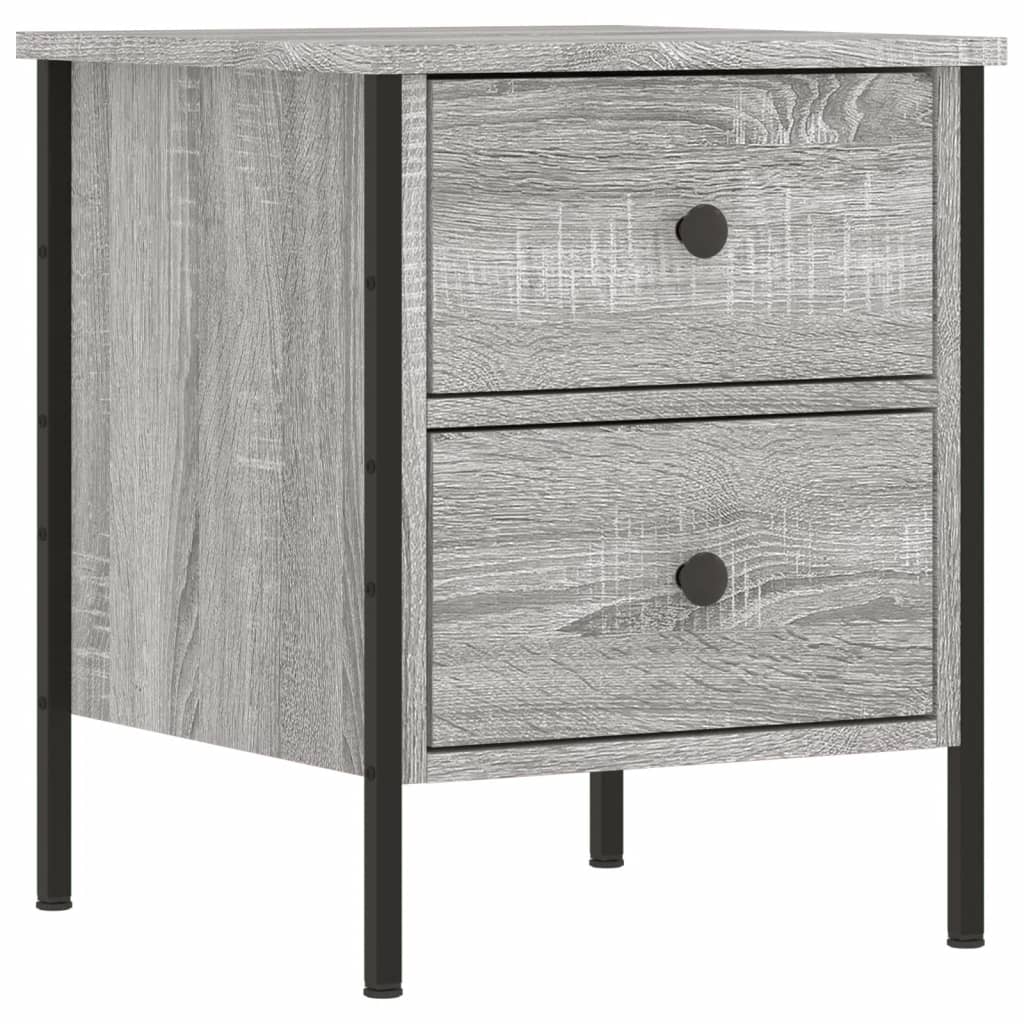 Nachtkastjes 2 st 40x42x50 cm bewerkt hout grijs sonoma eiken Nachtkastjes | Creëer jouw Trendy Thuis | Gratis bezorgd & Retour | Trendy.nl