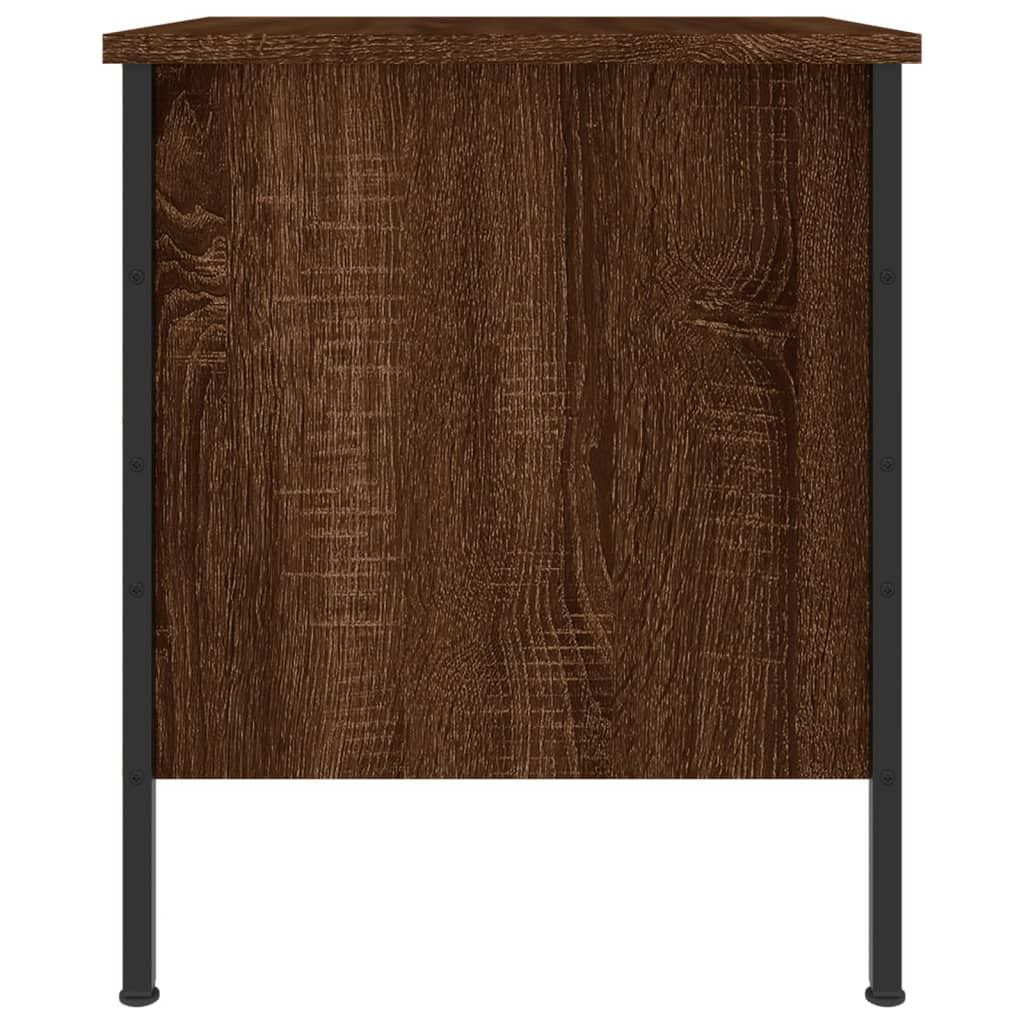 Nachtkastje 40x42x50 cm bewerkt hout bruin eikenkleur Nachtkastjes | Creëer jouw Trendy Thuis | Gratis bezorgd & Retour | Trendy.nl