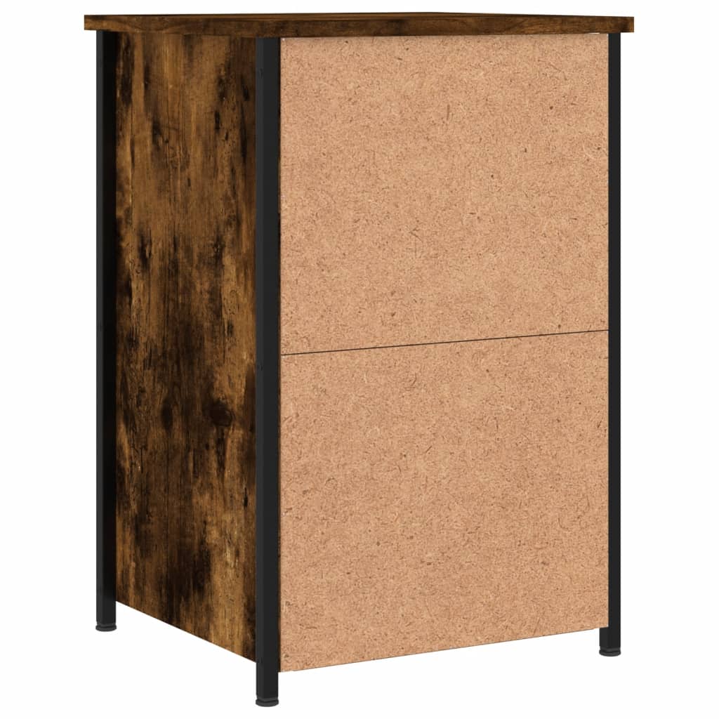 Nachtkastje 40x36x60 cm bewerkt hout gerookt eikenkleurig Nachtkastjes | Creëer jouw Trendy Thuis | Gratis bezorgd & Retour | Trendy.nl