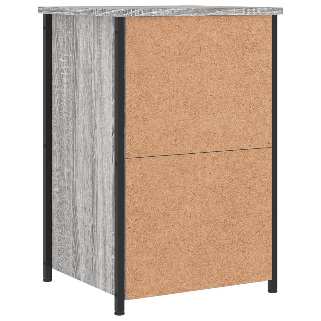 Nachtkastje 40x36x60 cm bewerkt hout grijs sonoma eikenkleurig Nachtkastjes | Creëer jouw Trendy Thuis | Gratis bezorgd & Retour | Trendy.nl