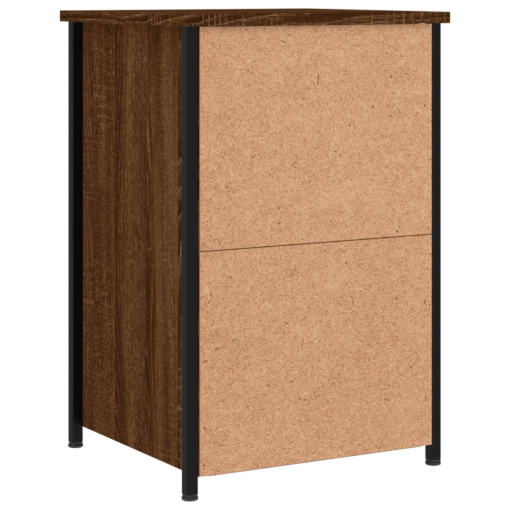 Nachtkastje 40x36x60 cm bewerkt hout bruin eikenkleur Nachtkastjes | Creëer jouw Trendy Thuis | Gratis bezorgd & Retour | Trendy.nl