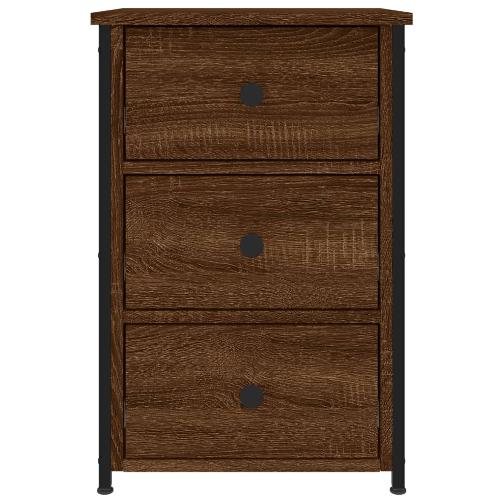 Nachtkastjes 2 st 40x36x60 cm bewerkt hout bruin eikenkleur Nachtkastjes | Creëer jouw Trendy Thuis | Gratis bezorgd & Retour | Trendy.nl