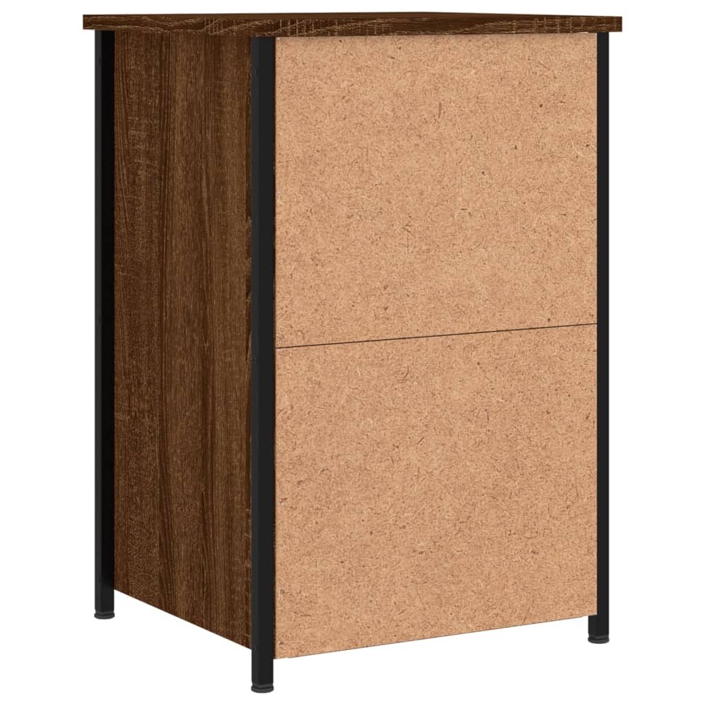 Nachtkastjes 2 st 40x36x60 cm bewerkt hout bruin eikenkleur Nachtkastjes | Creëer jouw Trendy Thuis | Gratis bezorgd & Retour | Trendy.nl