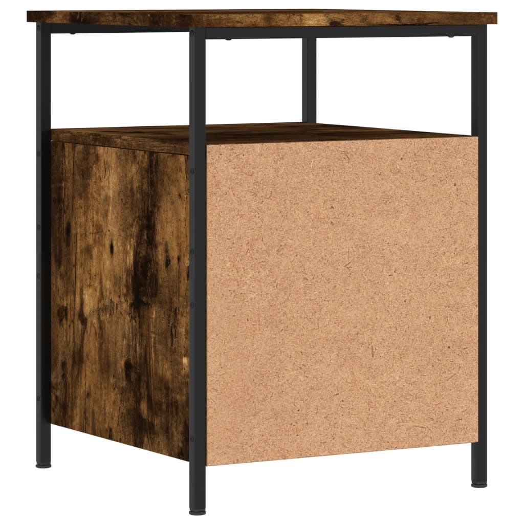 Nachtkastje 44x45x60 cm bewerkt hout gerookt eikenkleurig Nachtkastjes | Creëer jouw Trendy Thuis | Gratis bezorgd & Retour | Trendy.nl