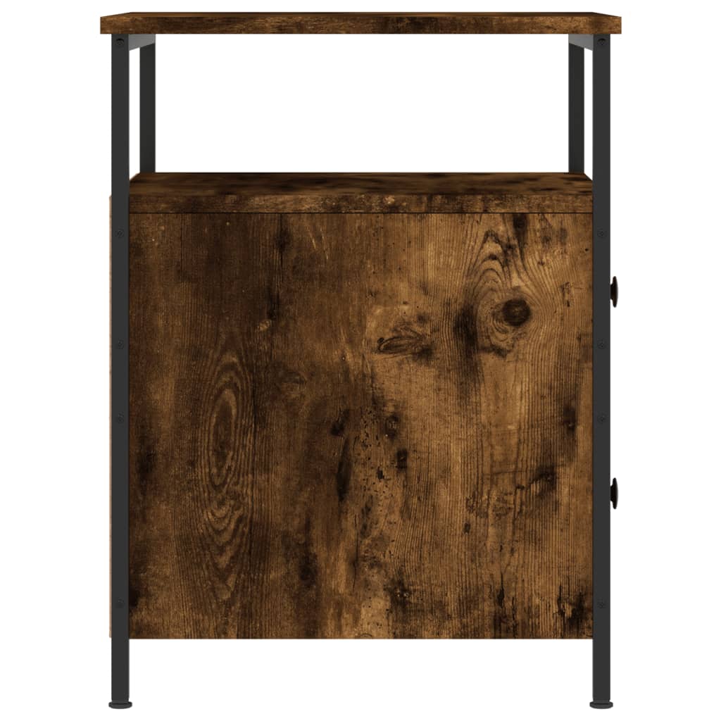 Nachtkastjes 2 st 44x45x60 cm bewerkt hout gerookt eikenkleurig Nachtkastjes | Creëer jouw Trendy Thuis | Gratis bezorgd & Retour | Trendy.nl