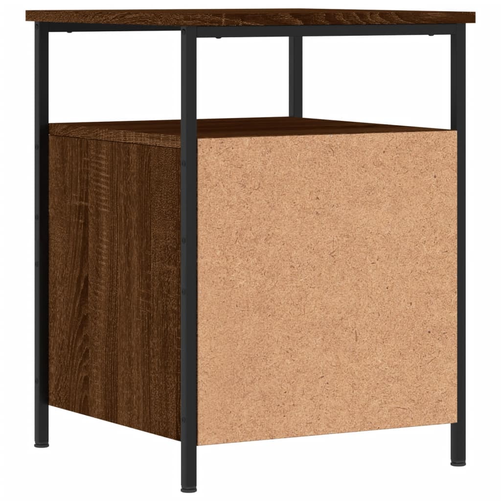 Nachtkastje 44x45x60 cm bewerkt hout bruin eikenkleur Nachtkastjes | Creëer jouw Trendy Thuis | Gratis bezorgd & Retour | Trendy.nl