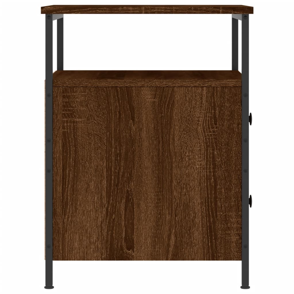 Nachtkastjes 2 st 44x45x60 cm bewerkt hout bruin eikenkleur Nachtkastjes | Creëer jouw Trendy Thuis | Gratis bezorgd & Retour | Trendy.nl