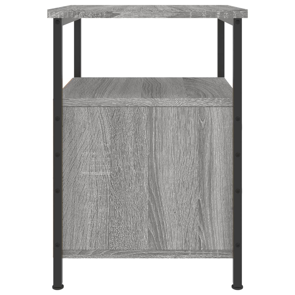 Nachtkastje 34x35,5x50 cm bewerkt hout grijs sonoma Nachtkastjes | Creëer jouw Trendy Thuis | Gratis bezorgd & Retour | Trendy.nl