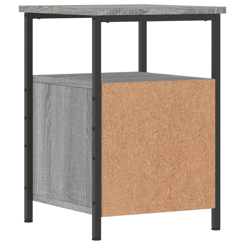 Nachtkastje 34x35,5x50 cm bewerkt hout grijs sonoma Nachtkastjes | Creëer jouw Trendy Thuis | Gratis bezorgd & Retour | Trendy.nl