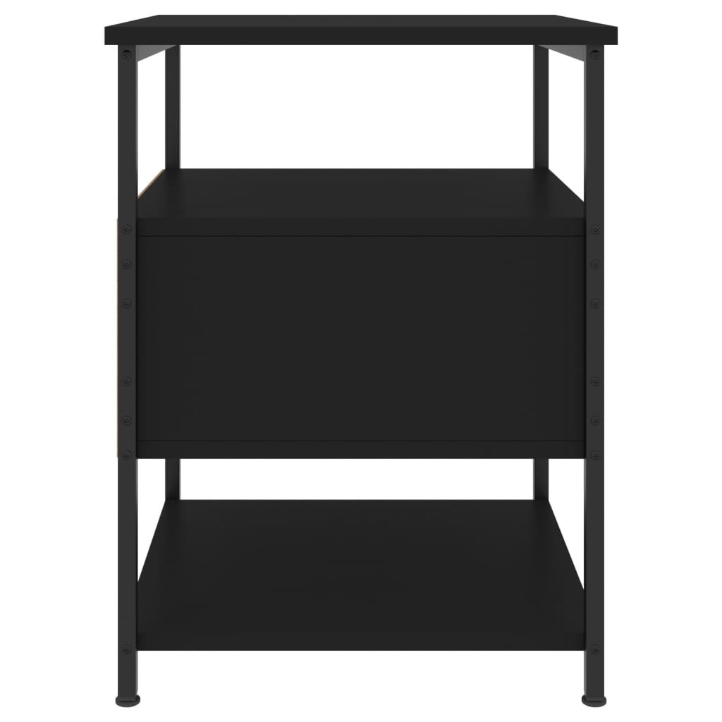 Nachtkastjes 2 st 40x42x56 cm bewerkt hout zwart Nachtkastjes | Creëer jouw Trendy Thuis | Gratis bezorgd & Retour | Trendy.nl