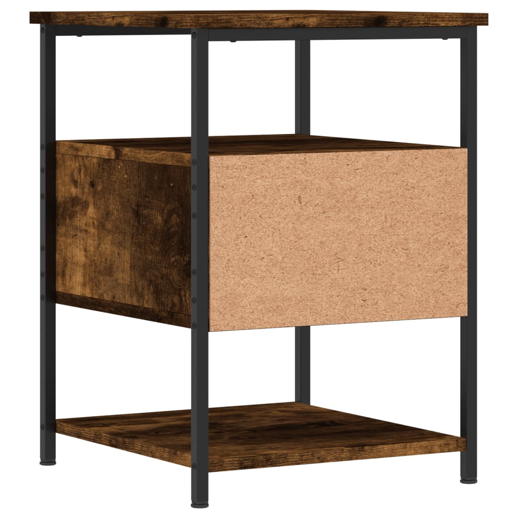 Nachtkastjes 2 st 40x42x56 cm bewerkt hout gerookt eikenkleurig Nachtkastjes | Creëer jouw Trendy Thuis | Gratis bezorgd & Retour | Trendy.nl