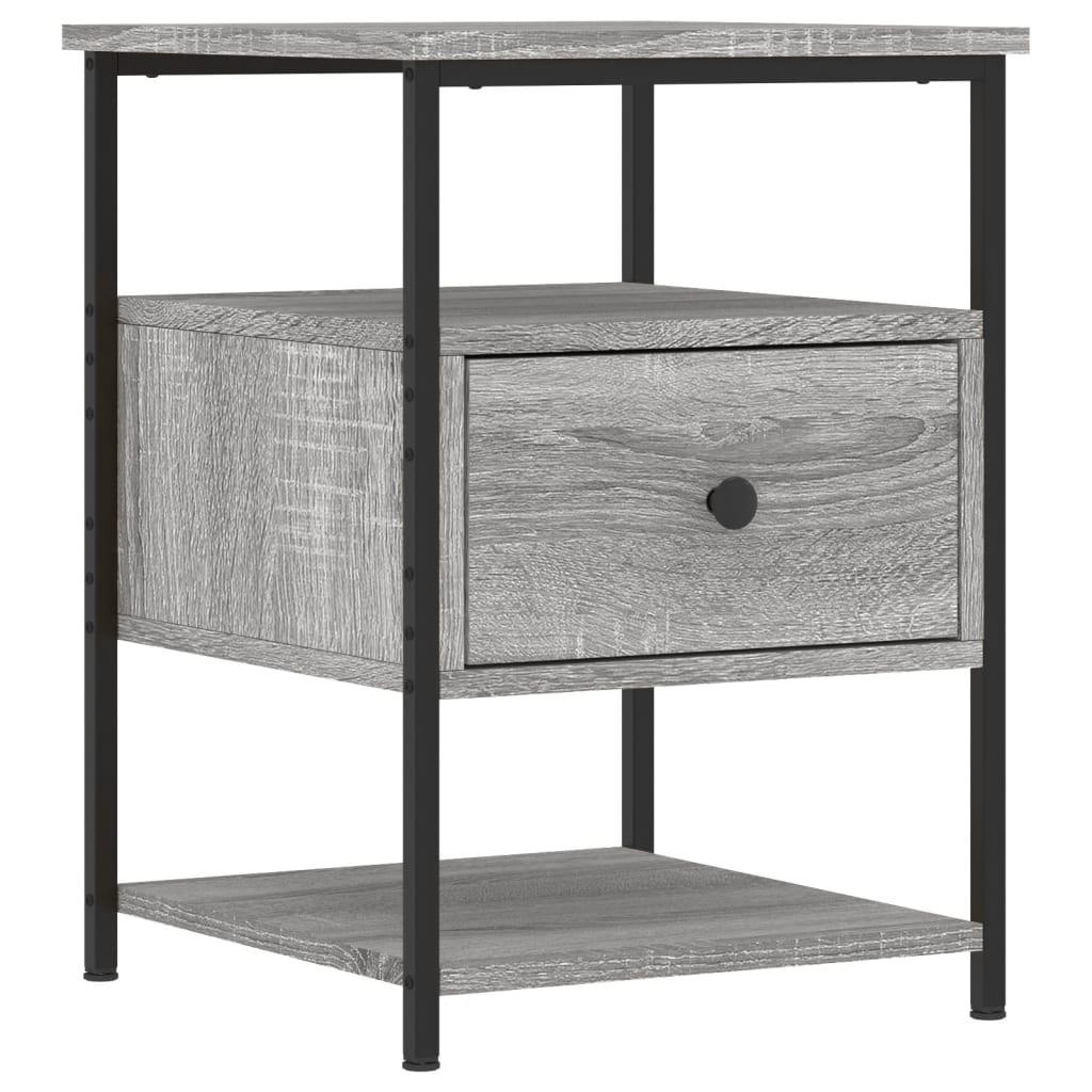 Nachtkastjes 2 st 40x42x56 cm bewerkt hout grijs sonoma eiken Nachtkastjes | Creëer jouw Trendy Thuis | Gratis bezorgd & Retour | Trendy.nl