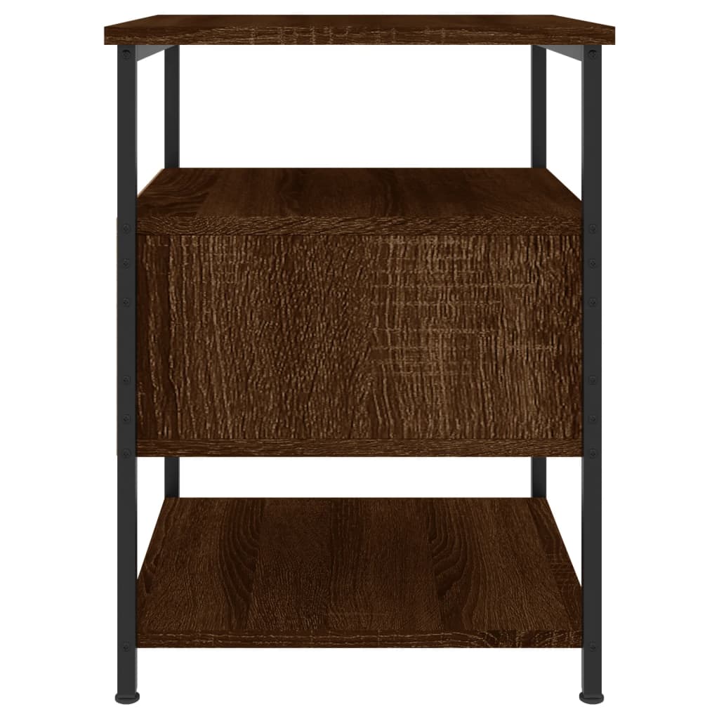 Nachtkastjes 2 st 40x42x56 cm bewerkt hout bruin eikenkleur Nachtkastjes | Creëer jouw Trendy Thuis | Gratis bezorgd & Retour | Trendy.nl