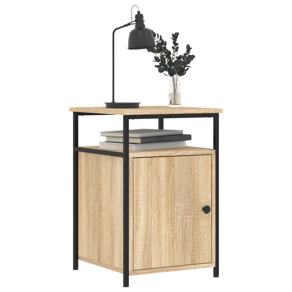 Nachtkastjes 2 st 40x42x60 cm bewerkt hout sonoma eikenkleurig Nachtkastjes | Creëer jouw Trendy Thuis | Gratis bezorgd & Retour | Trendy.nl