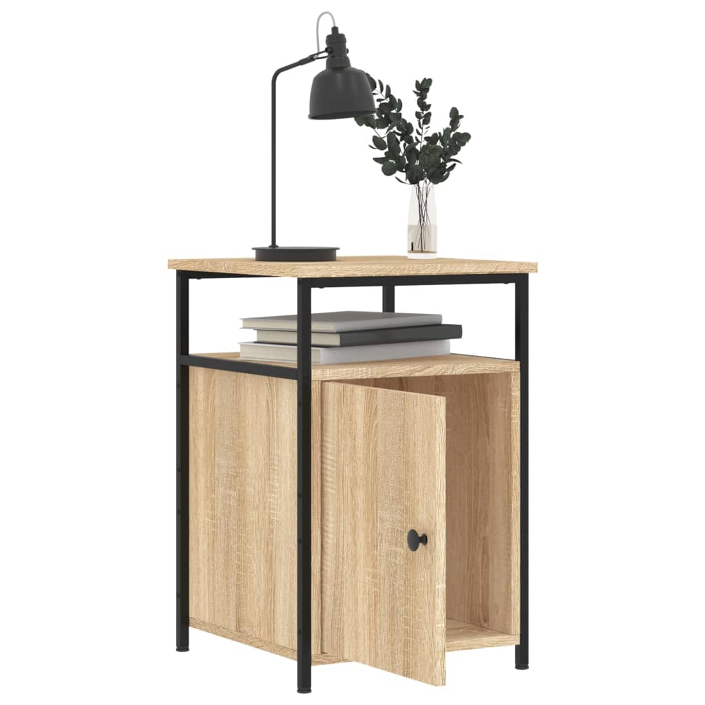 Nachtkastjes 2 st 40x42x60 cm bewerkt hout sonoma eikenkleurig Nachtkastjes | Creëer jouw Trendy Thuis | Gratis bezorgd & Retour | Trendy.nl