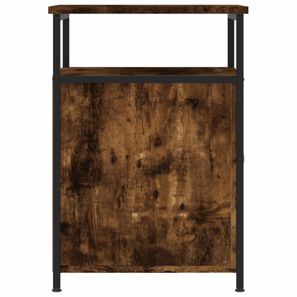 Nachtkastje 40x42x60 cm bewerkt hout gerookt eikenkleurig Nachtkastjes | Creëer jouw Trendy Thuis | Gratis bezorgd & Retour | Trendy.nl