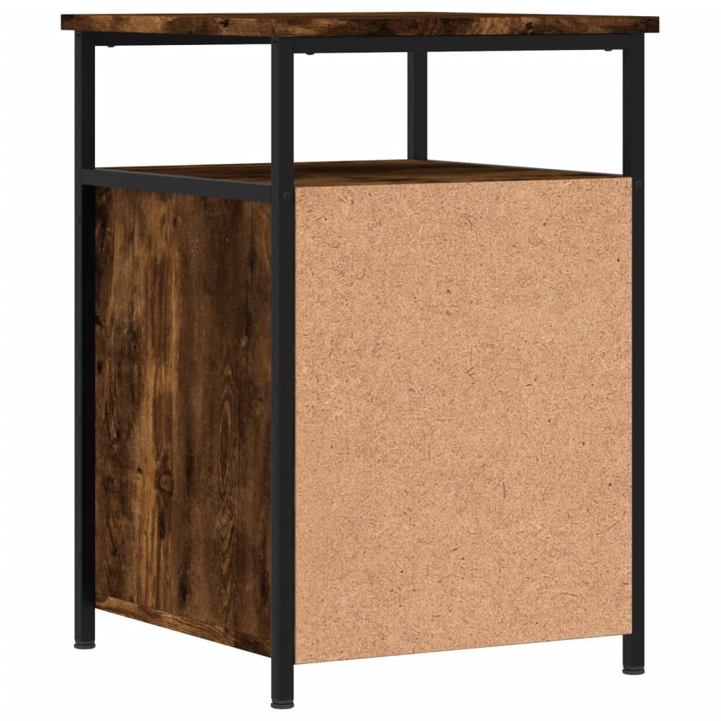 Nachtkastjes 2 st 40x42x60 cm bewerkt hout gerookt eikenkleurig Nachtkastjes | Creëer jouw Trendy Thuis | Gratis bezorgd & Retour | Trendy.nl